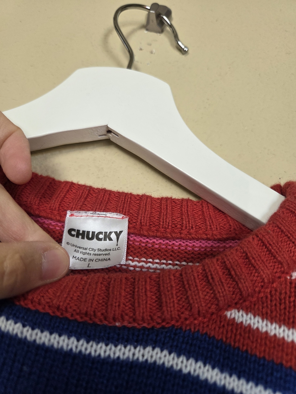 Chucky Good Guys Sweater Spirit Striped Sweater Halloween Costume - Picture 7 of 9